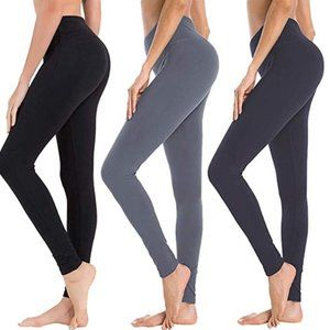 3 Pack High Waisted Leggings for Women